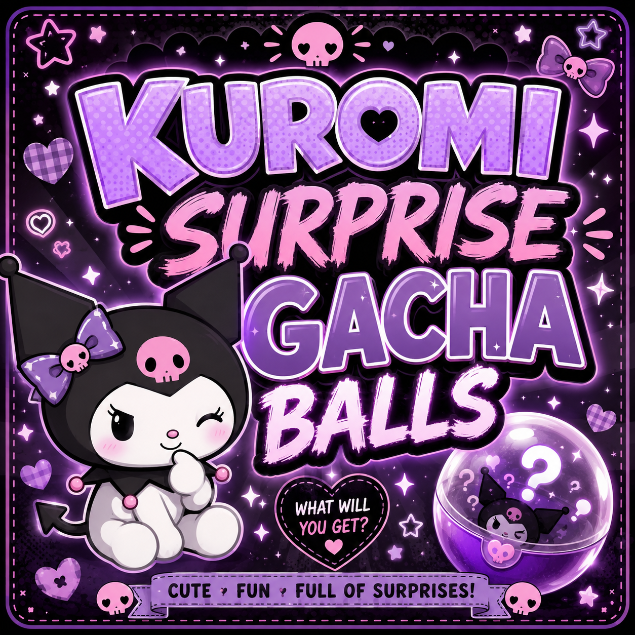 Kuromi Surprise Gacha balls